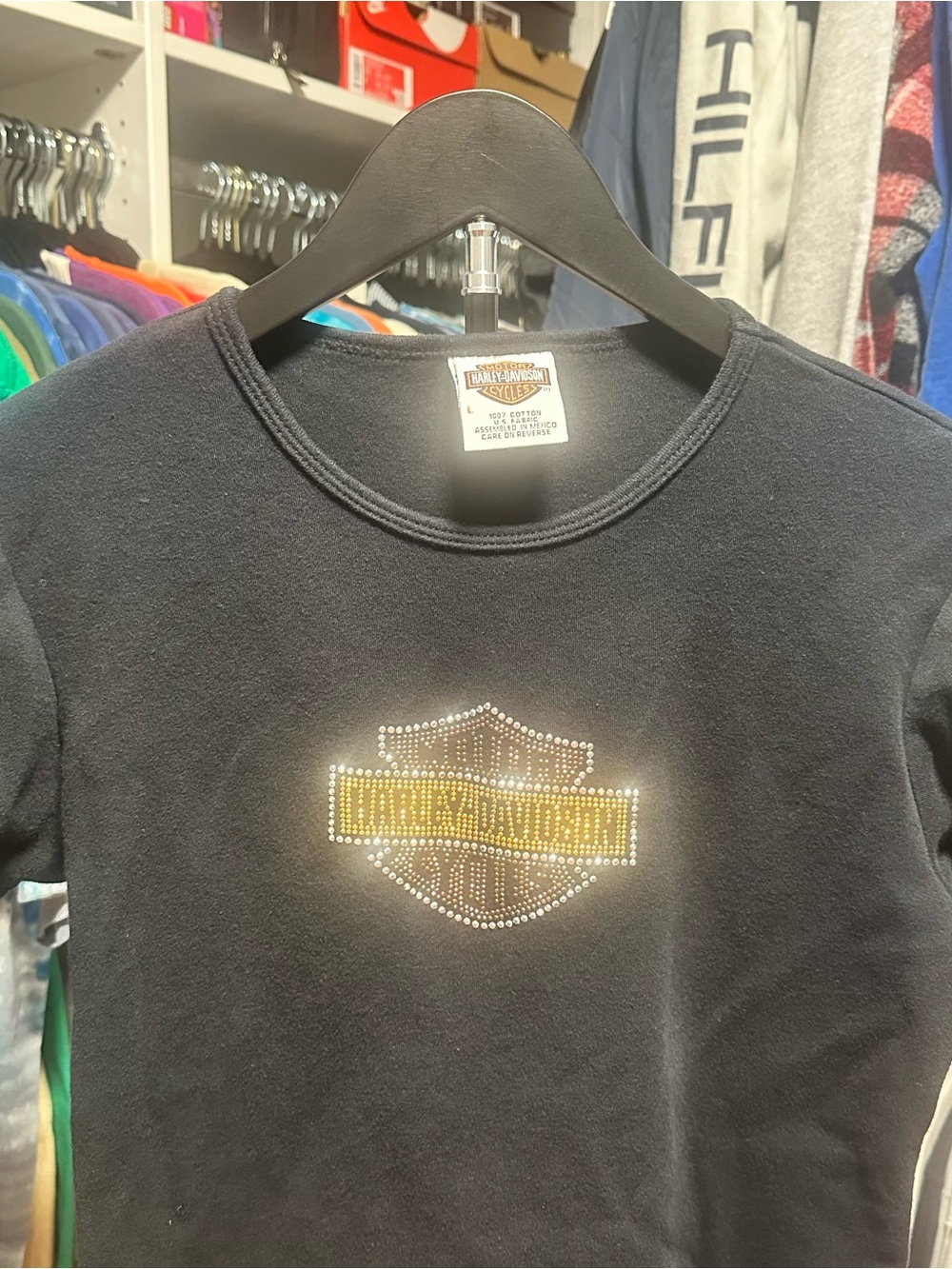 Women’s Y2K pre-owned Harley Davidson T-shirt size large